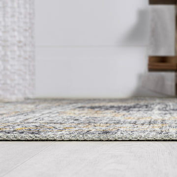 Bausch Bohemian Distressed Chenille Machine-washable Area Rug